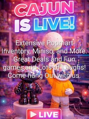 Pop Mart Astronaut Vinyl Figure with Chrome Bear Set - Yellow & Chrome